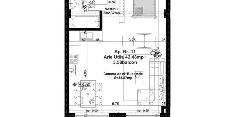 Apartament 1 camera de vanzare, str. Paunului, Oradea AP0661 - 08