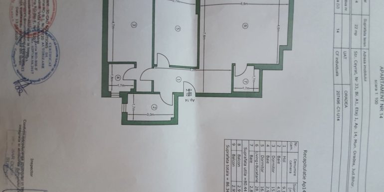 Apartament 3 camere de vanzare, AES RESIDENCE, Oradea AP1014 - 34
